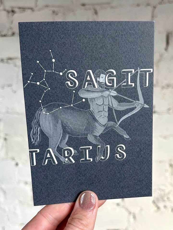 Boogschutter Zodiac Card voor wholesale door This Thursday