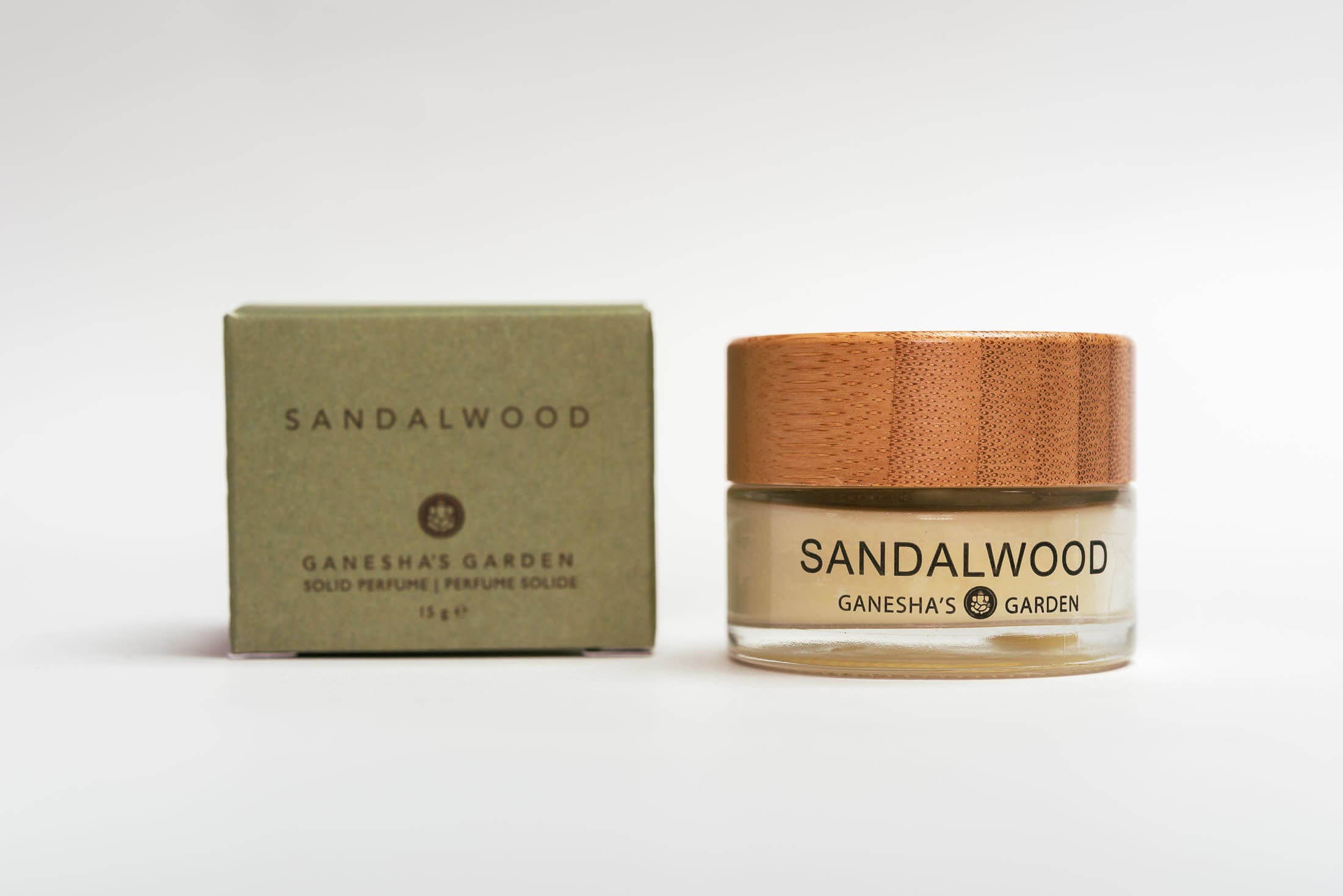Between Heaven & Earth Mfg. - Wholesale Solid Perfume - Ganesha's Garden Sandalwood Solid Perfume1