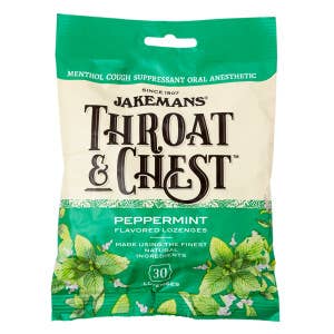 L&F Universal Goods - Wholesale Lozenges/Cough Drops - Jakemans Throat & Chest Peppermint Cough Drops 30PC/12CT/4OZ0