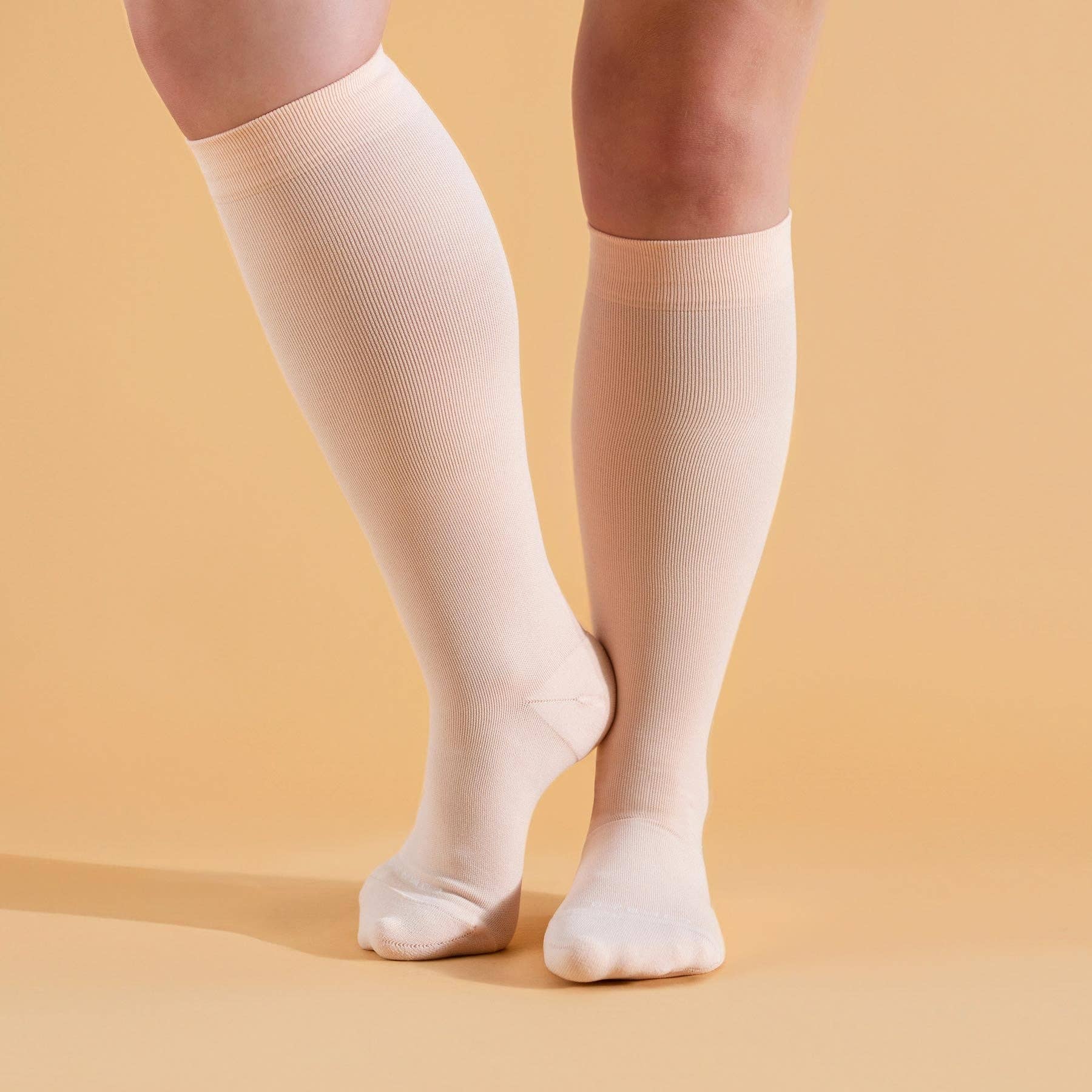 Rose Knee-High Compression Socks – Solid for wholesale on Faire1