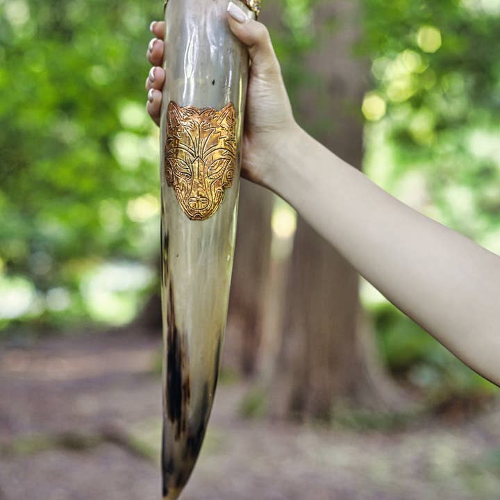OnlyViking - Wholesale Drinking Glass/Cup - Viking Drinking Horn Authentic Viking Wedding Gift1