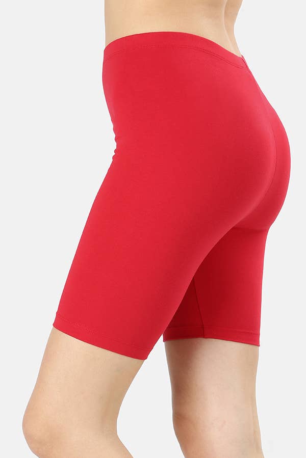 42POPS - Wholesale Athletic Shorts - Women's - ...PLUS SIZE COTTON BIKER SHORTS10