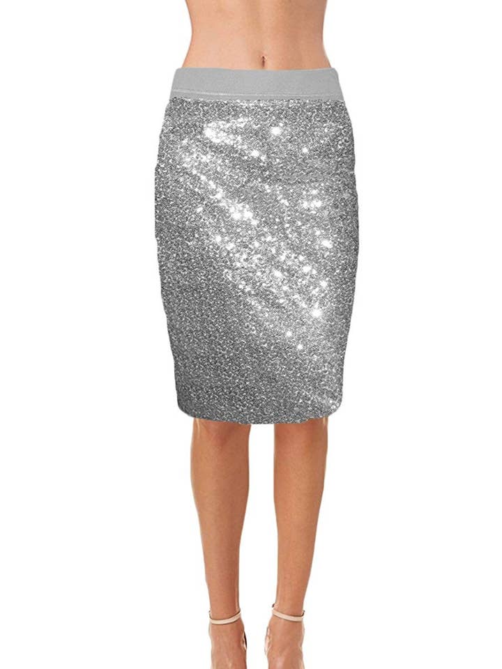 Ooh la la – wholesale Skirt – Women’s – Ooh La La Womens Fully Lined Sequin Pencil Skirt w Soft Stretch Waistband