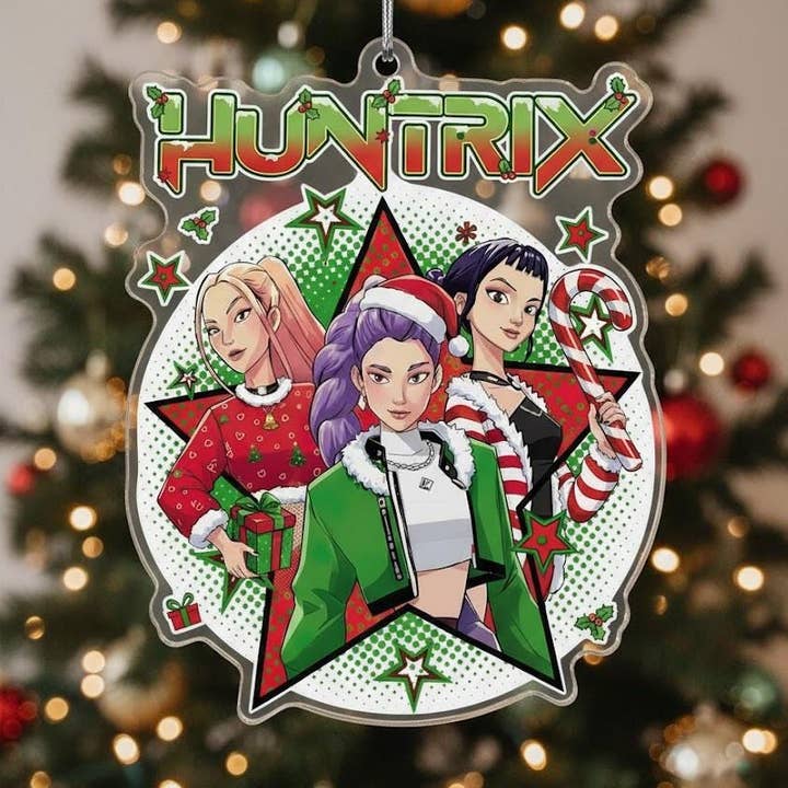 Embrova - Wholesale Ornament - Huntrix Christmas Arcylic Ornament, Huntrix Group Ornament0