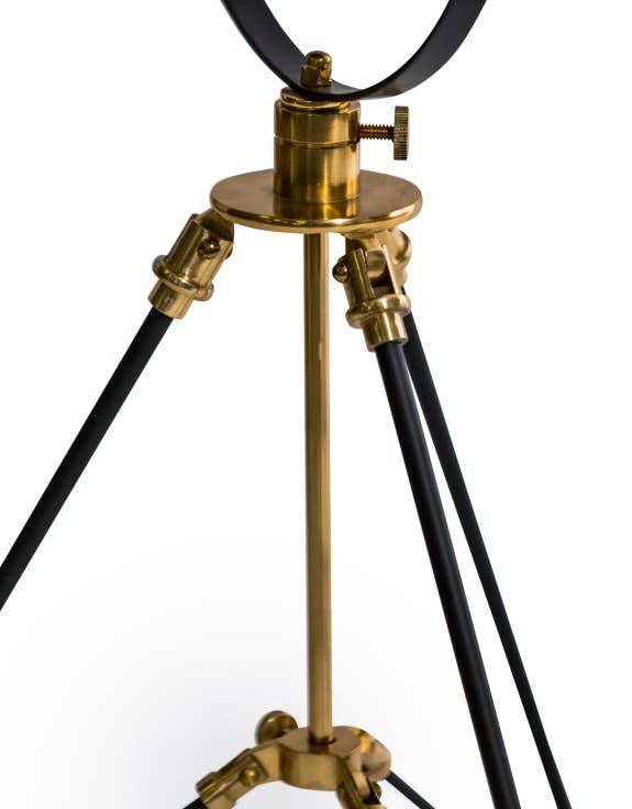 McGowan & Rutherford Ltd – wholesale Accent/desk lamp – Black and Brass Large Tripod Table Lamp2