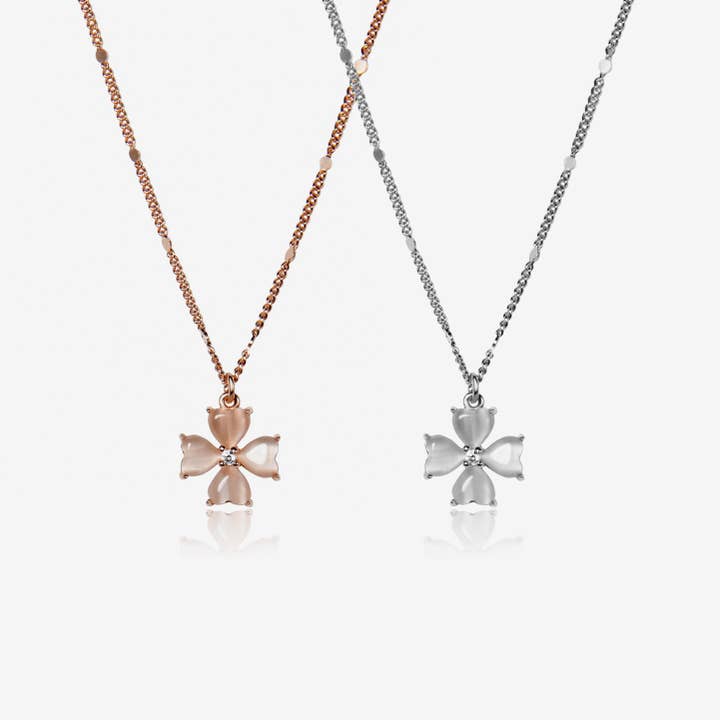 Kattöga stenblommahalsband för wholesale av Meissa Jewelry