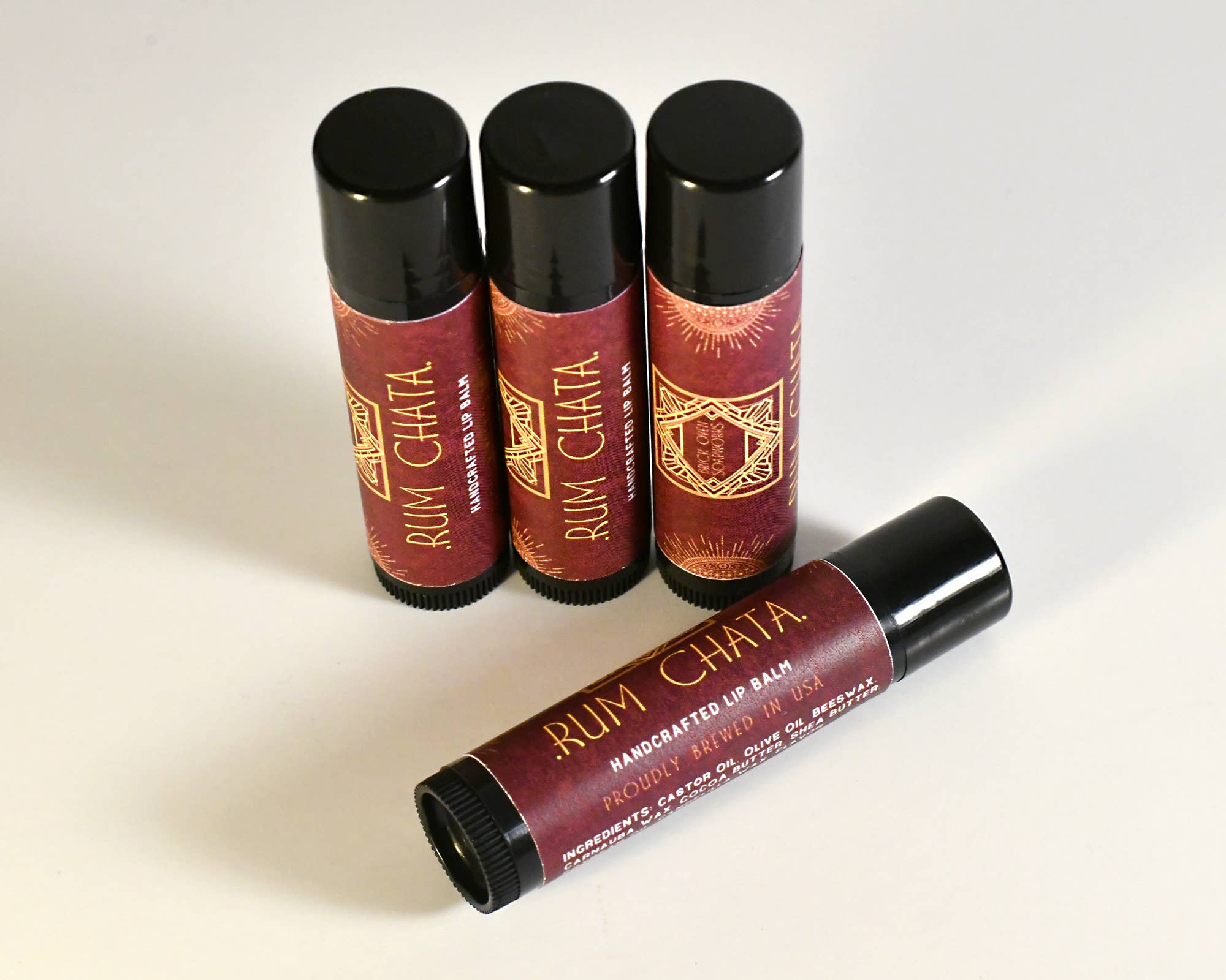 Brick Oven SoapWorks - Wholesale Lip Balm - Mens Flavored Lip Balm Boutique Starter Pack - Liquor Themed4