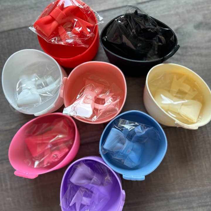 JILLIAN INK LLC - Wholesale Drinking Straw - Silicone Bow Straw Topper with Matching Tumbler Boot