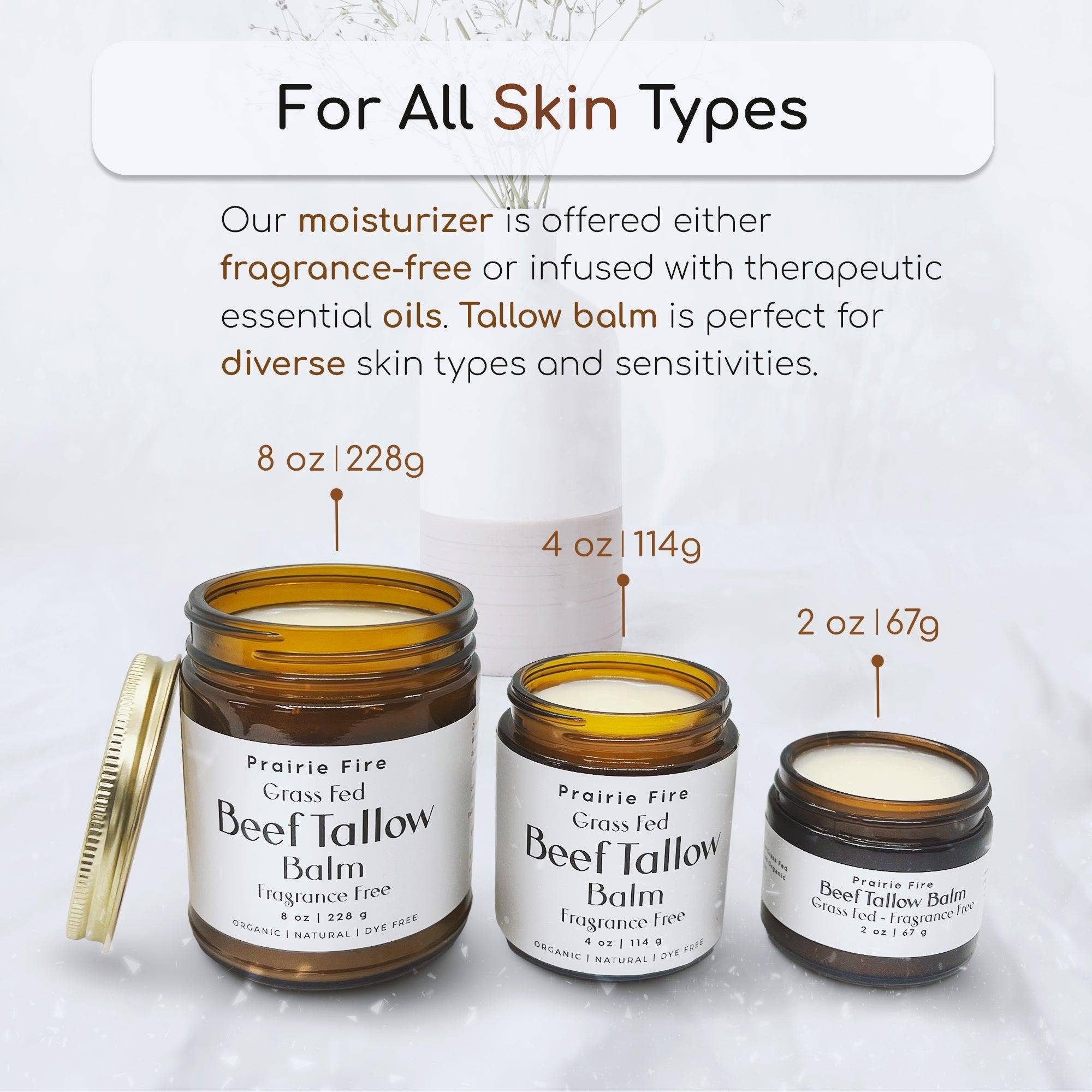 VIAI Beauty - Vente Baume/beurre pour le corps - Baume de suif de bœuf nourri à l'herbe - 4 oz - Fabriqué aux États-Unis - Suif biologique nourri et fini à l'herbe - Soin hydratant pour la peau24