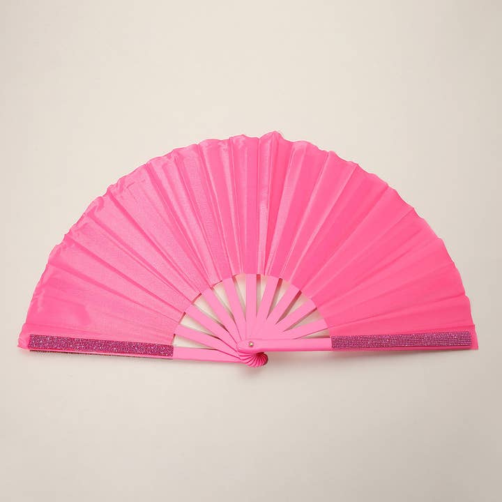 Sensibling Corp. - Wholesale Handheld Folding Fan - Bling Studded Folding Line Dance Hand Fan1