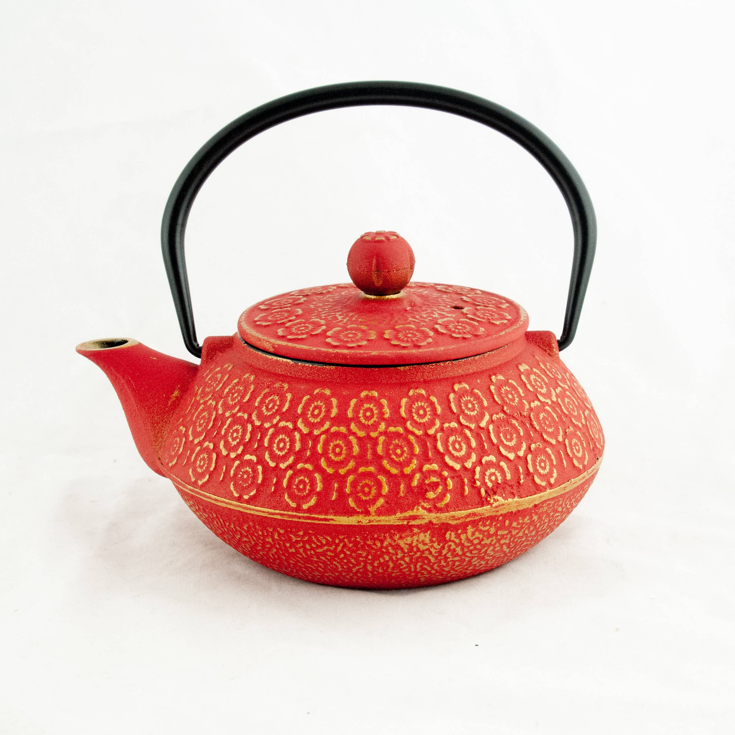 Boulder Tea Company - Wholesale Tea Pot - Red Cast Iron Teapot1