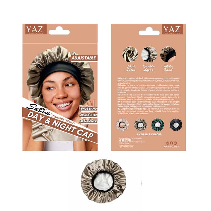 Yaz Collections - Satin Day & Night Cap BRONZE JS0519 for wholesale by JS ORGANICS