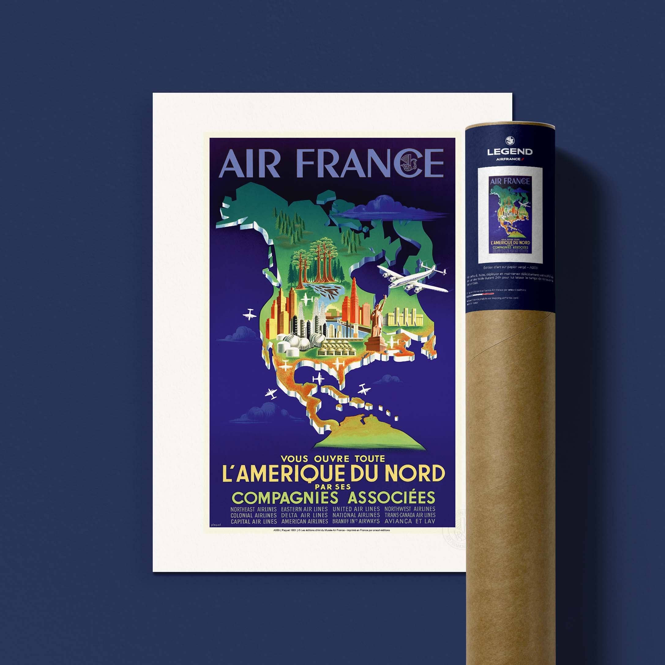 Oneart - Wholesale Poster - Air France Poster / North America - AFL00501