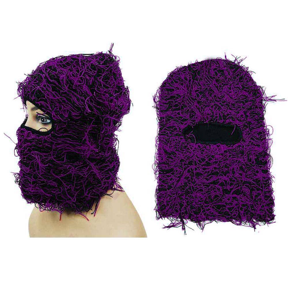 Sensibling Corp. - Wholesale Balaclava - Unisex - Distressed Fuzzy Winter Balaclava Mask Hat
1