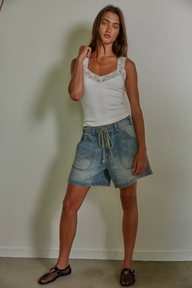 By Together – Großhandel Tanktop – Damen – S1217N | Strick-Top mit Nahtloser Rippstruktur und Spitzensaum16