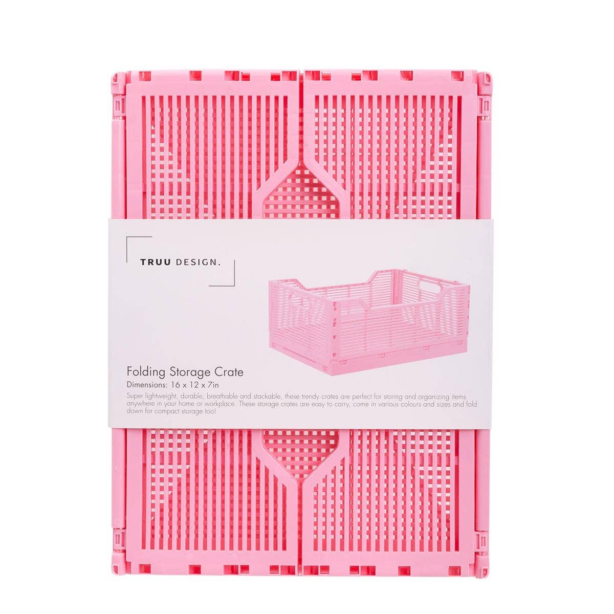 Truu Design - Wholesale Storage Bin - Truu Design Folding Storage Crate, 16x12x7",7 colors4