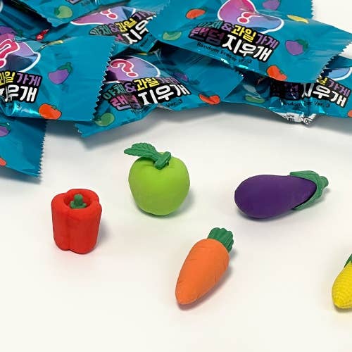 BCZShop - Wholesale Eraser - VEGETABLE & FRUITS RANDOM ERASER BLIND BOX
