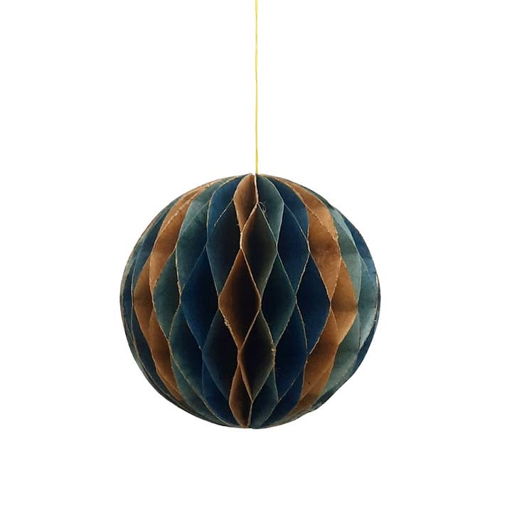 Koperberg - Wholesale Ornament - Honeycomb Ball, handmade paper0