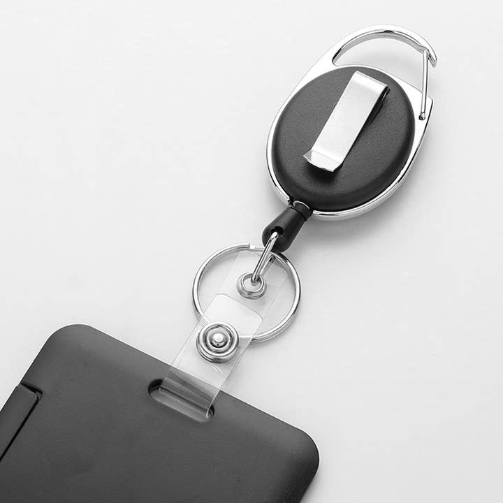 Sensibling Corp. - Wholesale Card Holder - Women's - Bling Studded Tag Pointed Retractable ID Card Holder2