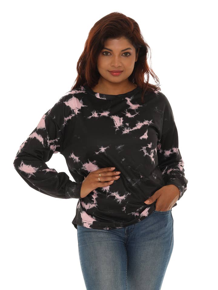 Tie-Dye Crewneck Sweatshirt for wholesale by Shoreline Wear. INC