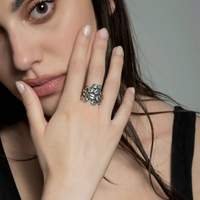 Nemoris Gioielli – Anel de cocktail/declaração por atacado – Anel de café3