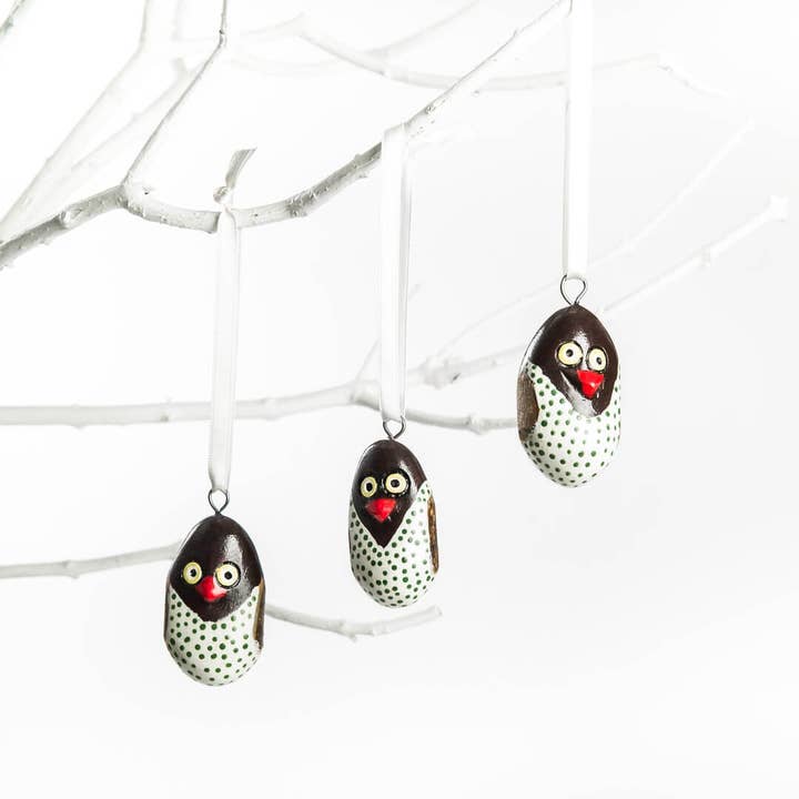 Mifuko - Wholesale Ornament - Wooden ornament | White owl2