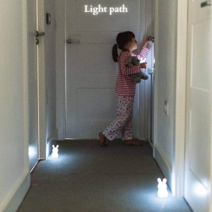 Olala Boutique - Wholesale Night Light - Kids & Baby - BRIGHT PATH - 3 Rabbit Nightlights - Induction Charging7