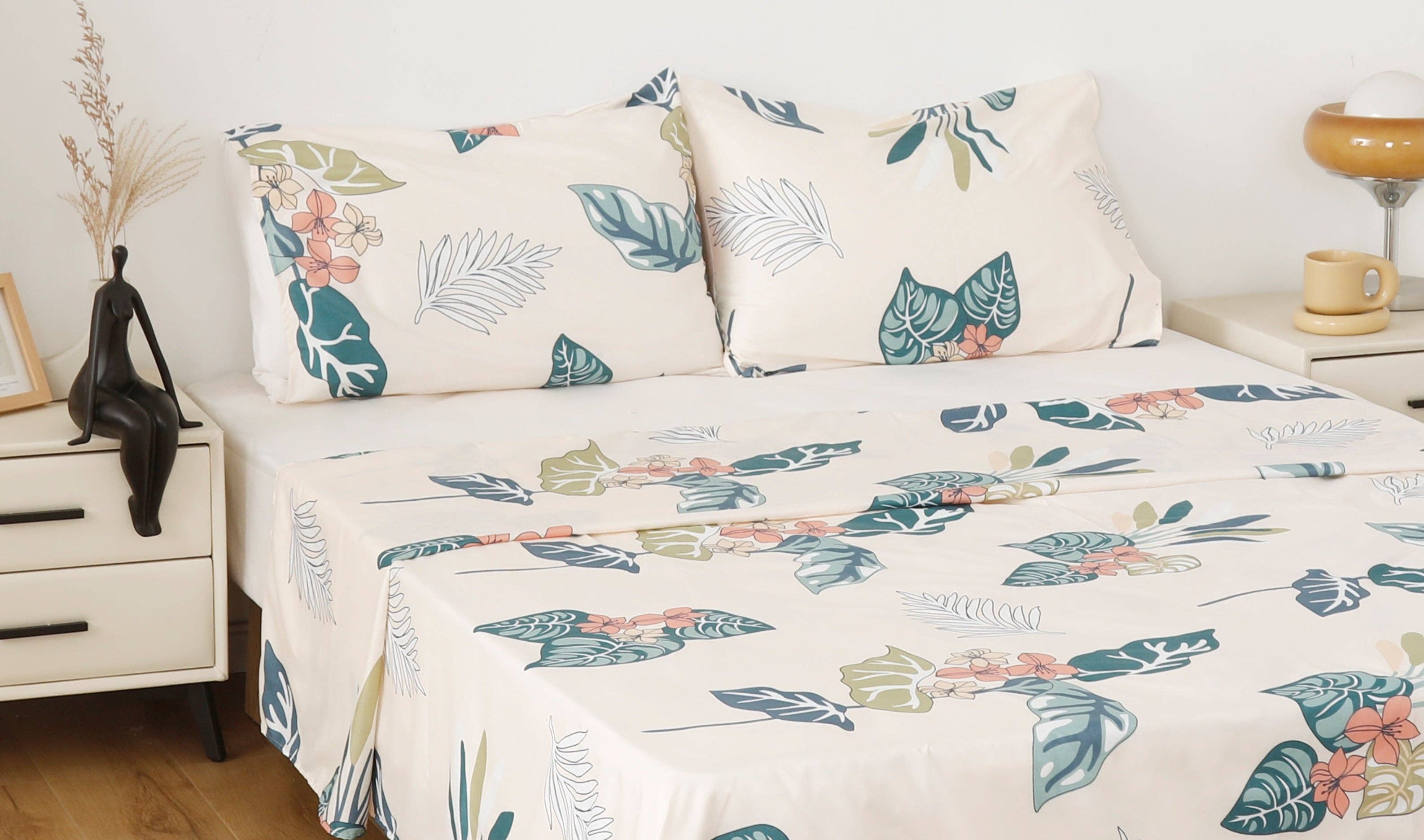 BOD HOME - Wholesale Bedding Set - Florence Green Printed Bedding Set0