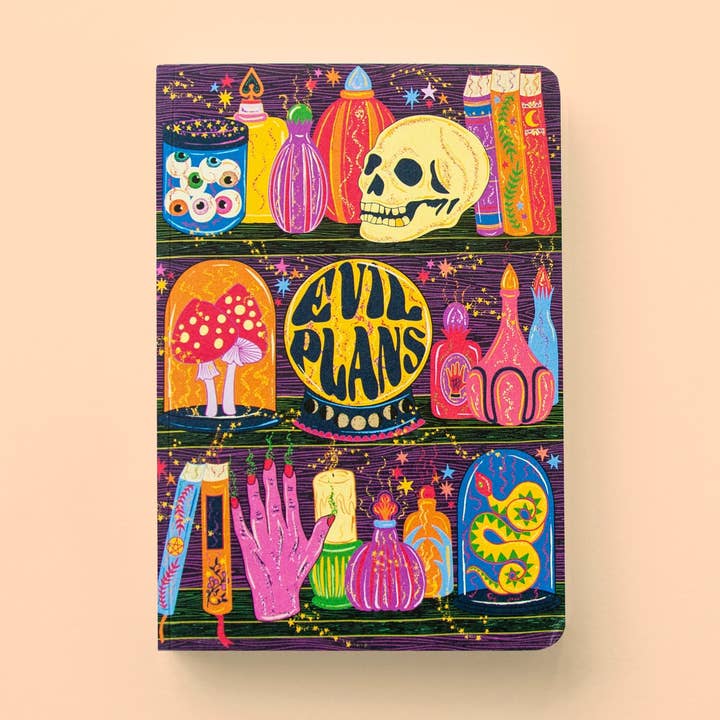 Cath Tate Cards - Wholesale Notebook - EVIL PLANS NOTEBOOK0