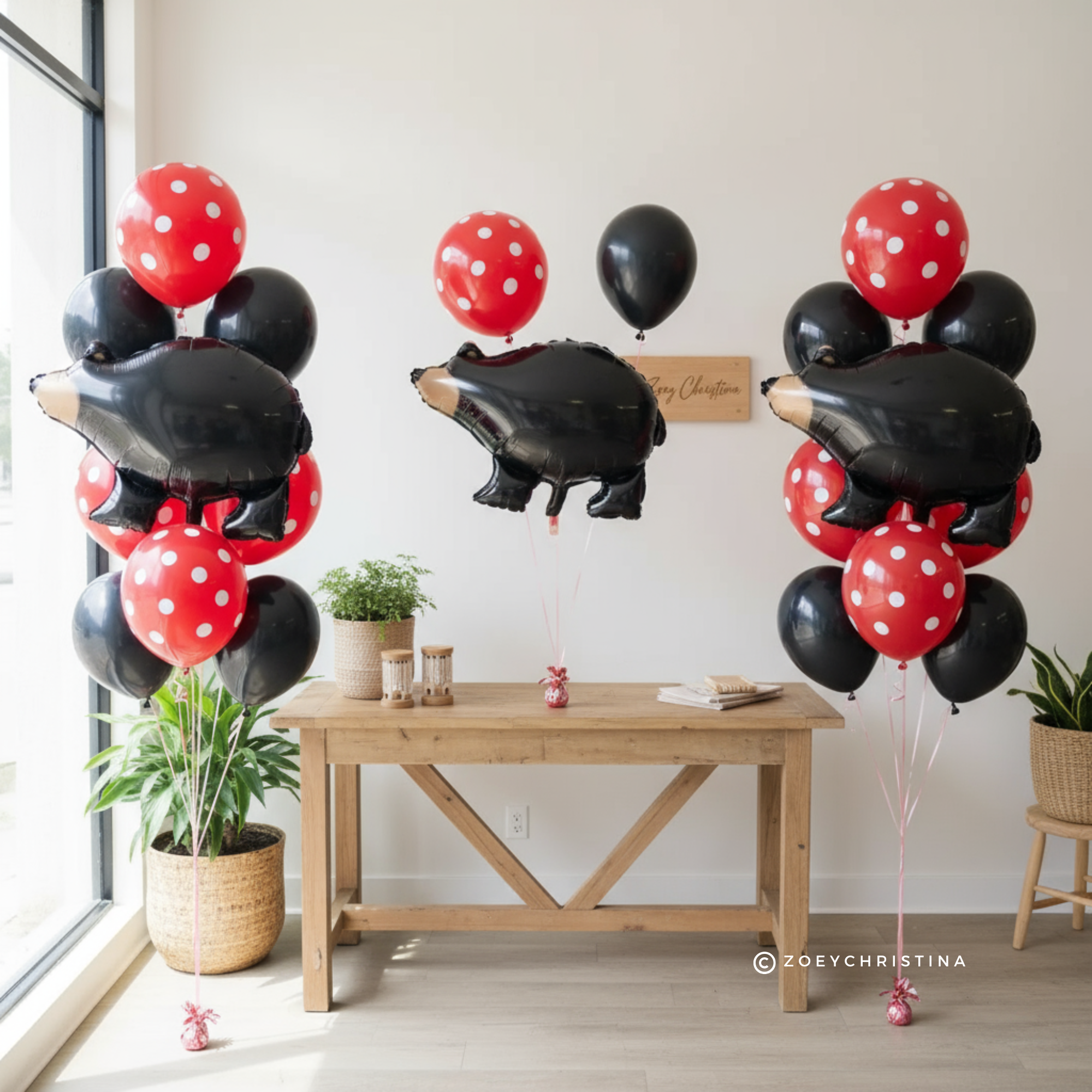 Zoey Christina - Venta al por mayor Globo - Decoraciones de globos de oso negro4