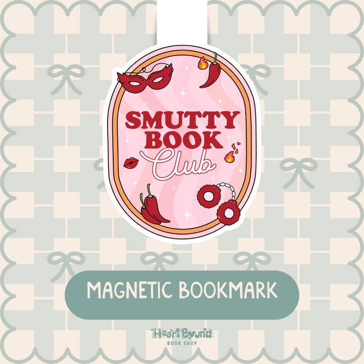 Smutty Book Club - Magnetic Bookmark for wholesale by Heartbound Book Shop