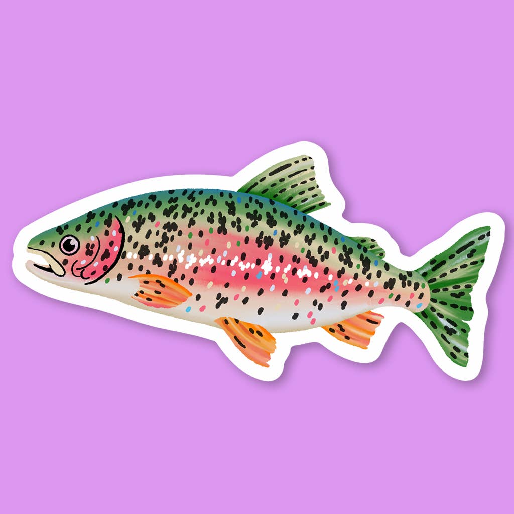 Party Mouse Studio - Wholesale Sticker - Rainbow Trout Sticker1