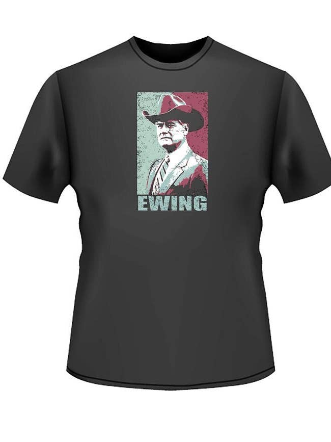 Jr Women's T-shirt - Ewing Special Edition - Larry Hagman - for wholesale by FletcherTees