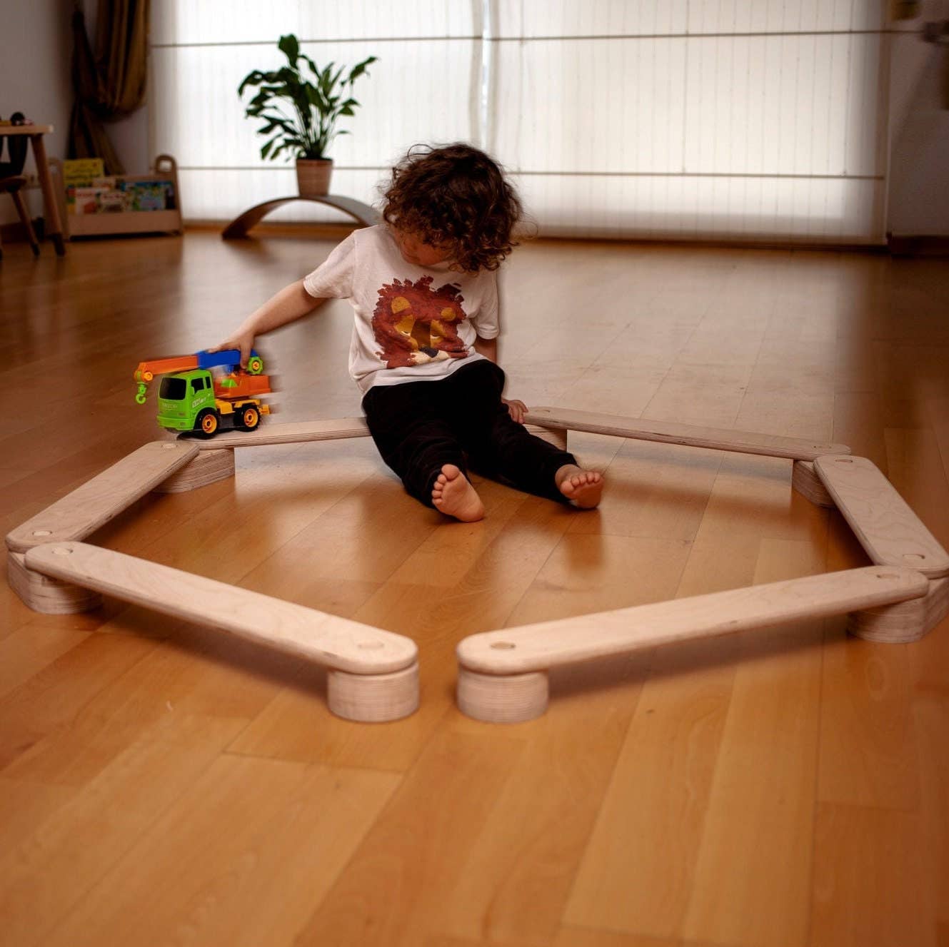 kidodido - Vendita all'ingrosso Giocattolo in legno - Bambini - Set di travi da equilibrio per bambini, giocattoli Montessori6