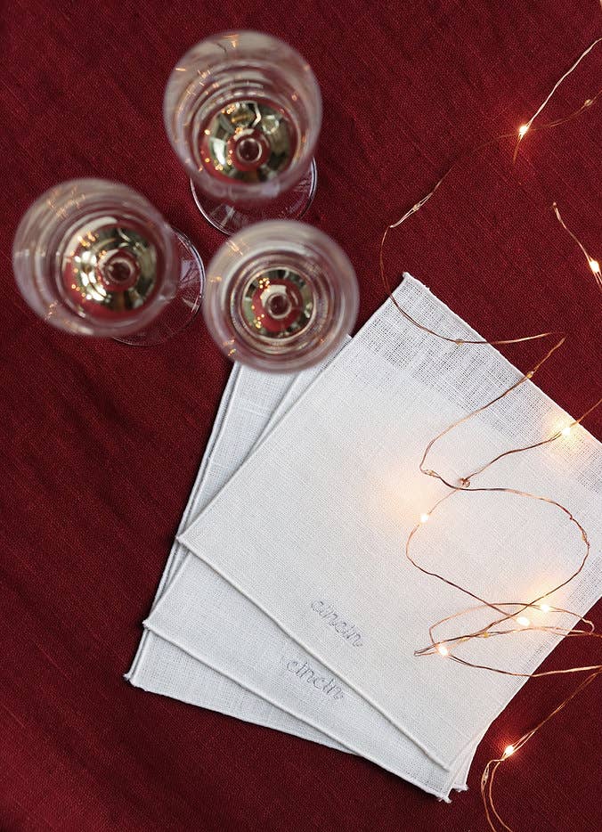 Giardino Segreto - Wholesale Dinner & Cloth Napkin - Pure linen cocktail napkin - EXPRESSIONI8