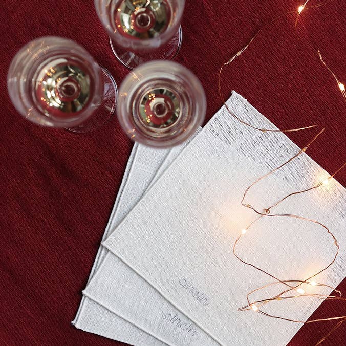 Giardino Segreto - Wholesale Dinner & Cloth Napkin - Pure linen cocktail napkin - EXPRESSIONI8