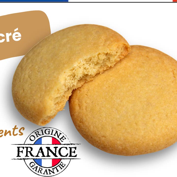 Gelamineerd productblad - Zandkoekje Amandel Pure Boter voor wholesale door Lou Goustetto