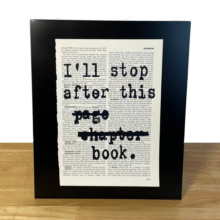 Vou Parar Depois Desta Página Capítulo Imprimir Livro por atacado de Carpe Librum