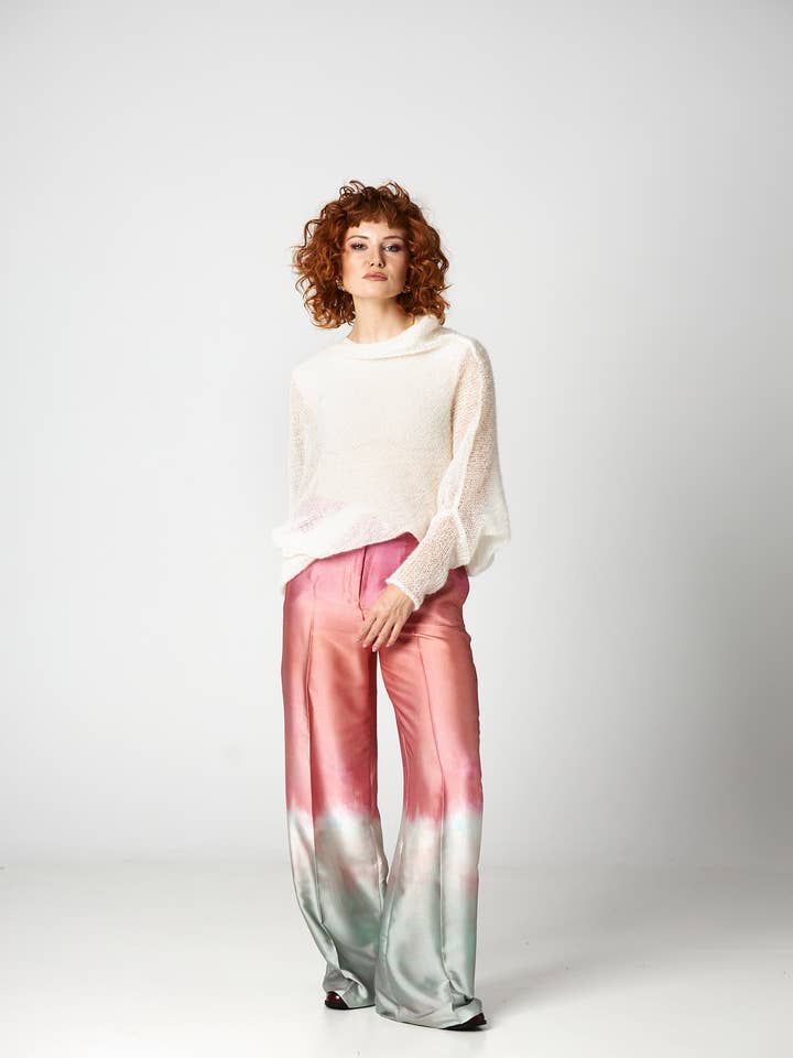 Alpaca Natalia Trui - Wit voor wholesale door You by Tokarska