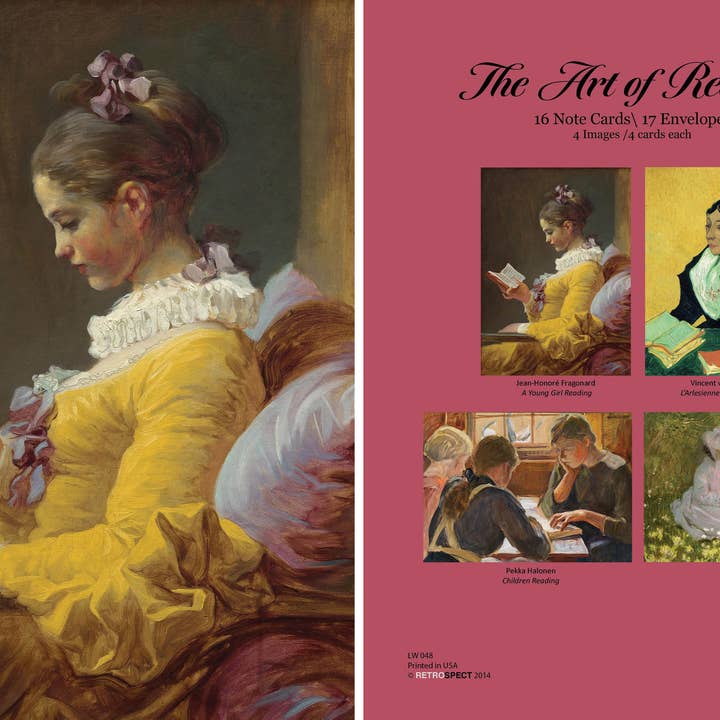 Art of Reading Carte Notebook - Coffret pour la vente par The Retrospect Group Collection