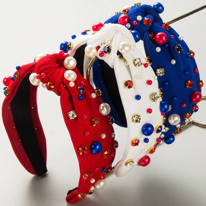 INDEPENDENCE DAY WIDE-BRIMMED PEARL HEADBAND_CWAHA1250 for wholesale by ACCITY