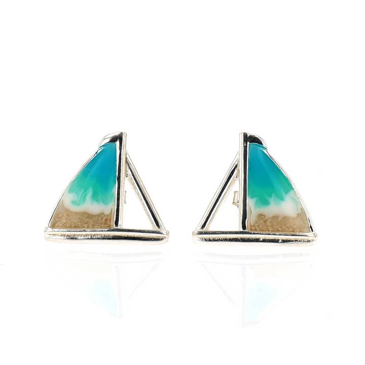 Sailboat Earrings (Sterling Silver) for wholesale by Virtu Made