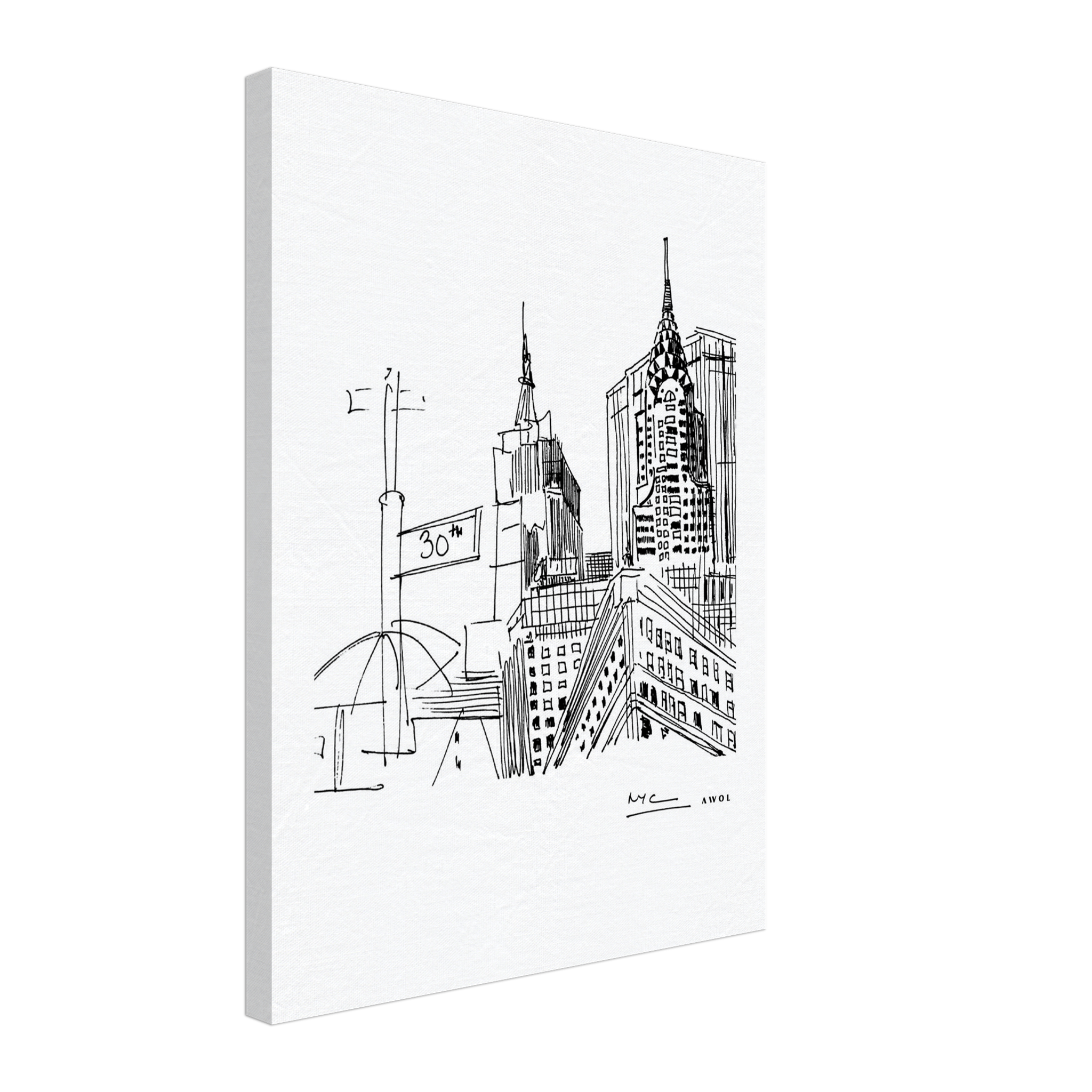 Creations Awol - Wholesale Art Print - New York City Art, Iconic Skyscrapers: Canvas Print15