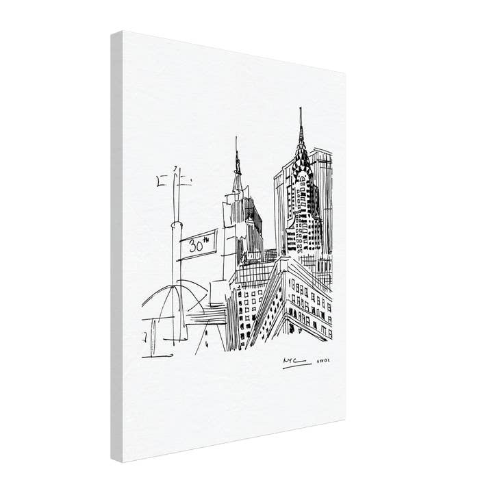 Creations Awol - Wholesale Art Print - New York City Art, Iconic Skyscrapers: Canvas Print15