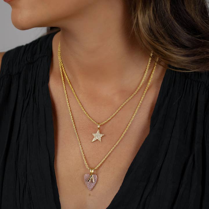 The Sis Kiss - Wholesale Individual Charm/Pendant - Solid Initial Charm