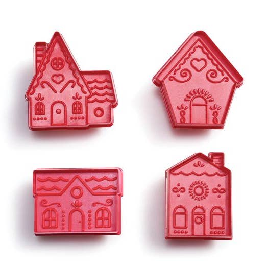 King Arthur Holiday Village Cookie Cutter Set Of 4 for wholesale by HIC - Harold Import Co.