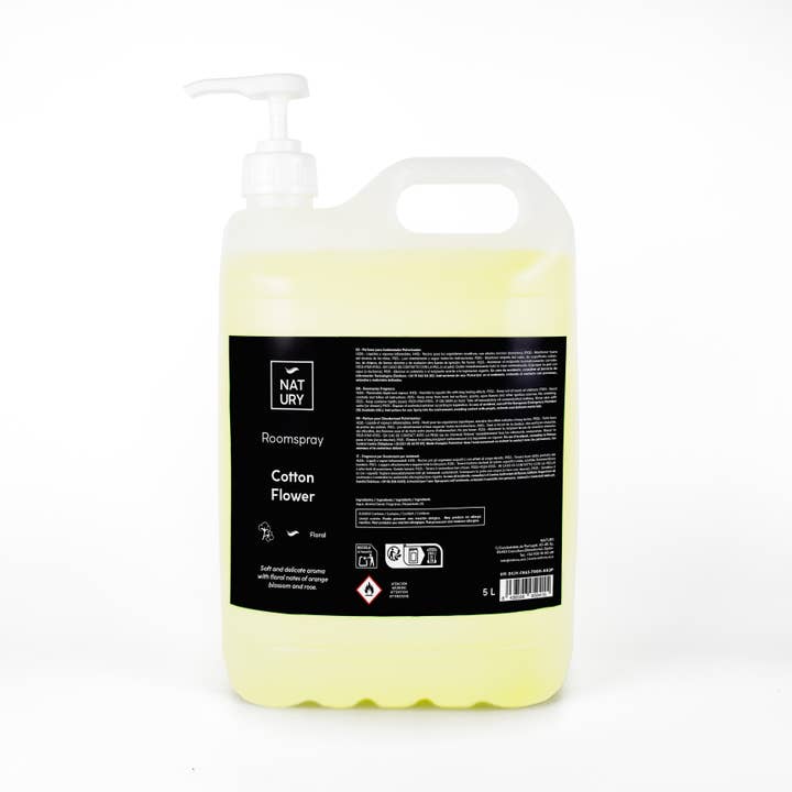 Cotton Flower 5 L luftfräschare med spray för wholesale av Natury Greencare