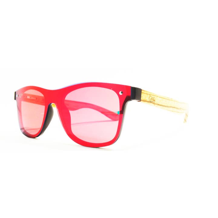 Solglasögon 199 Twin Peak röd för wholesale av Castor Sunglasses