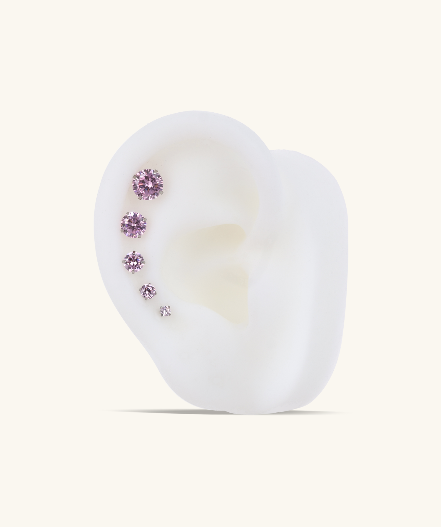 Silver Titanium Sparkle Rainbow Stud for wholesale on Faire19