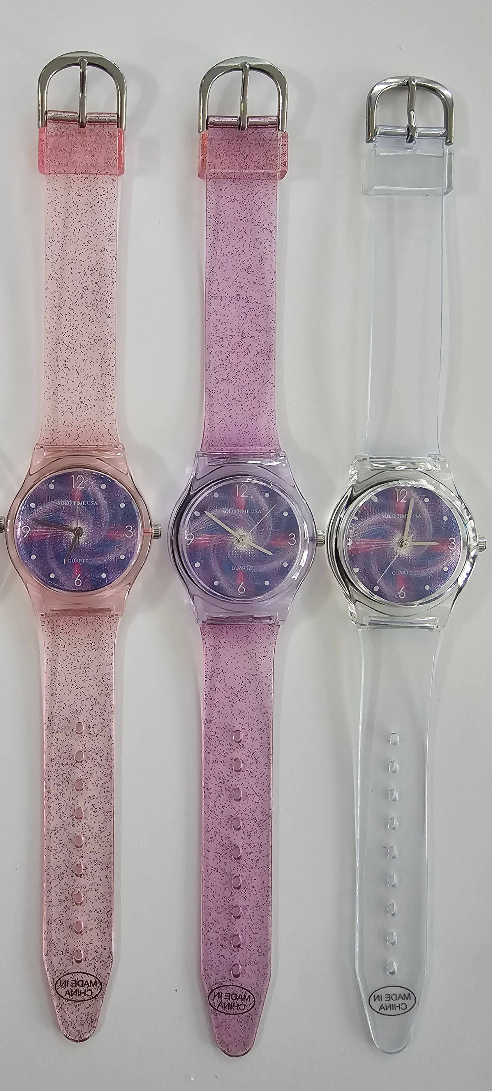 Solo Time USA - Wholesale Wrist Watch - Kids - 5-3 Large glitter dial watches0